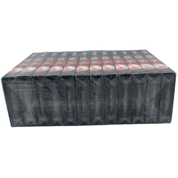 12 Pack TDK VHS Tapes Blank 6 Hour T-120 QS Premium Quality Videotapes Sealed - Picture 7 of 8